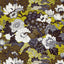 Schumacher Shanghai Peacock Brass Fabric
