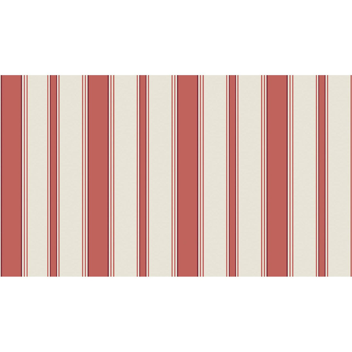 Cole & Son CAMBRIDGE STRIPE RED/SAND Wallpaper