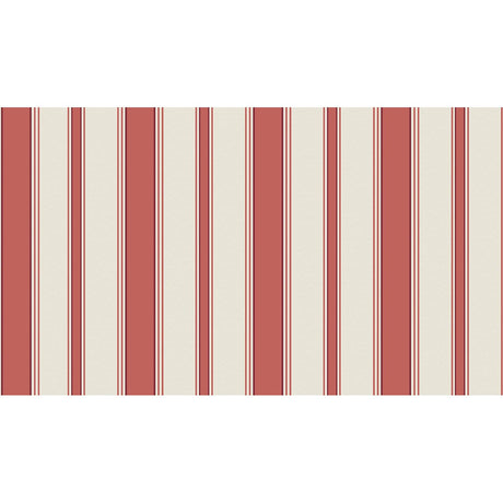 Cole & Son CAMBRIDGE STRIPE RED/SAND Wallpaper