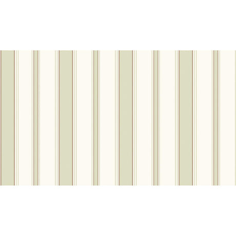 Cole & Son CAMBRIDGE STRIPE OLIVE/WHITE Wallpaper