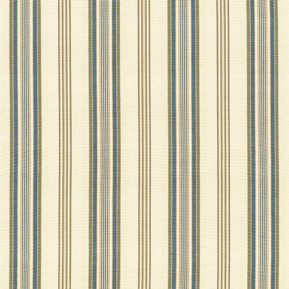 Kasmir Zipper Stripe Teal Fabric