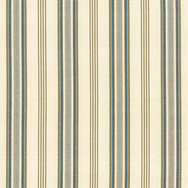 Kasmir Zipper Stripe Teal Fabric