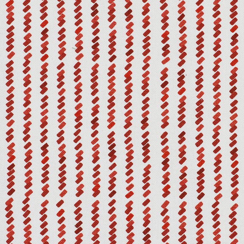 Schumacher Tic For Tac Red Fabric