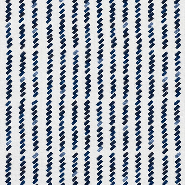 Schumacher Tic For Tac Blue Fabric