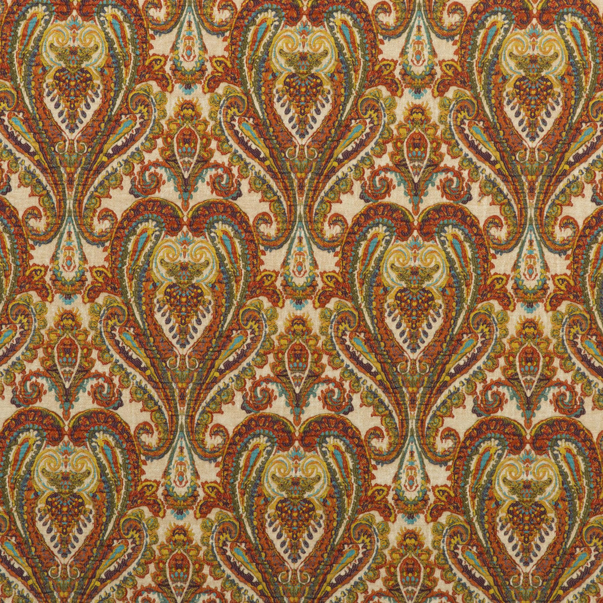 Mulberry BOHEMIAN PAISLEY MULTI Upholstery Fabric