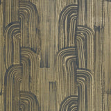 Lee Jofa CRESCENT PAPER EBONY/GOLD Wallpaper