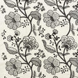 Schumacher Full Bloom Embroidery Ink Fabric