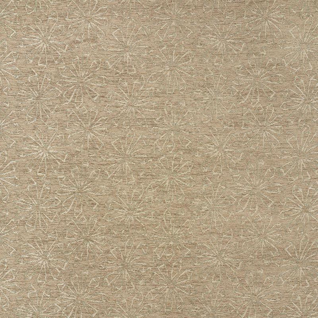 Schumacher Flower Chenille Sandstone Fabric