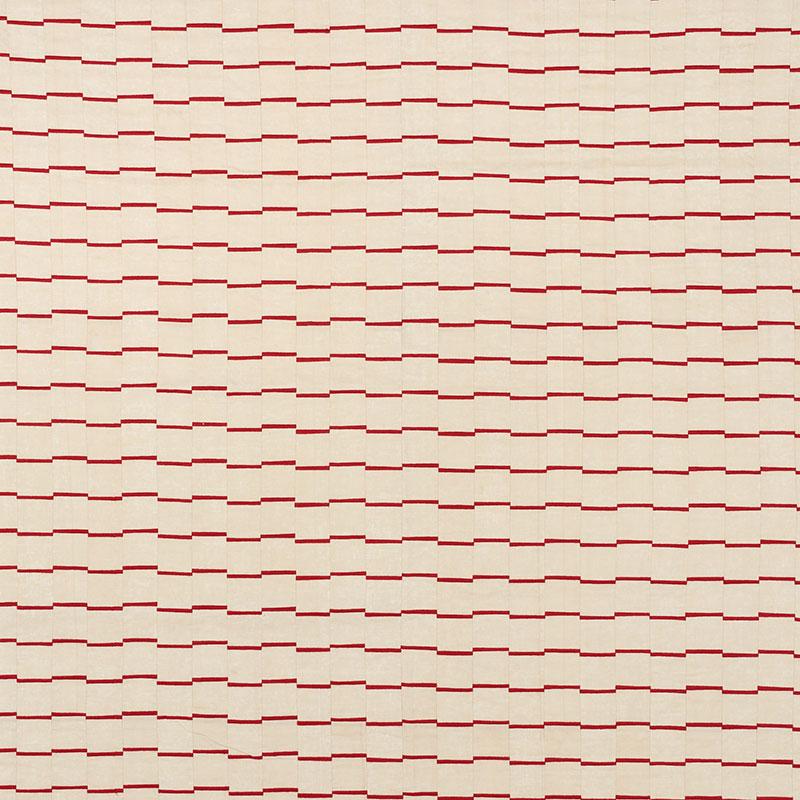 Schumacher Lines Red Fabric