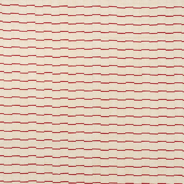 Schumacher Lines Red Fabric