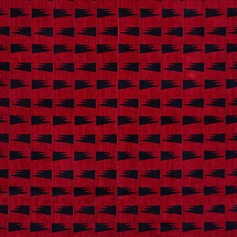 Schumacher Tutsi Red Fabric