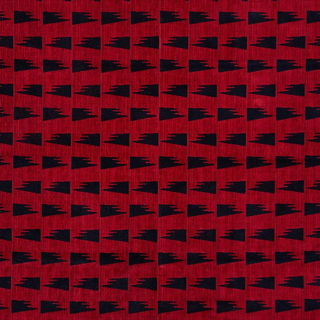 Schumacher Tutsi Red Fabric