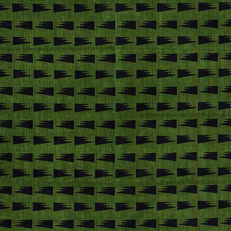 Schumacher Tutsi Green Fabric