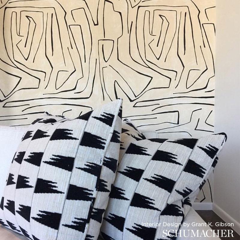 Schumacher Tutsi Green Fabric