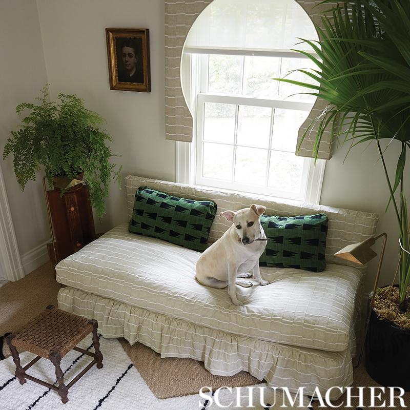 Schumacher Tutsi Green Fabric