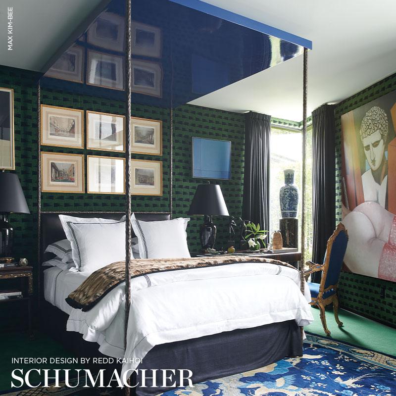 Schumacher Tutsi Green Fabric