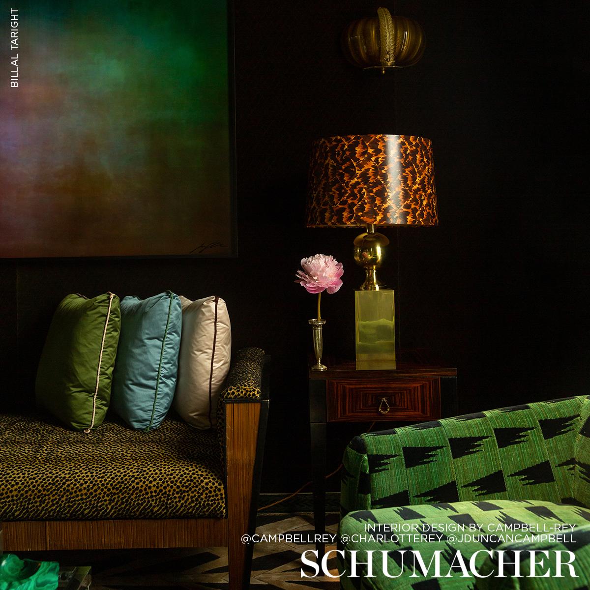 Schumacher Tutsi Green Fabric