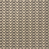 Schumacher Turkish Step Black/Natural Fabric