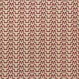 Schumacher Turkish Step Red/Natural Fabric