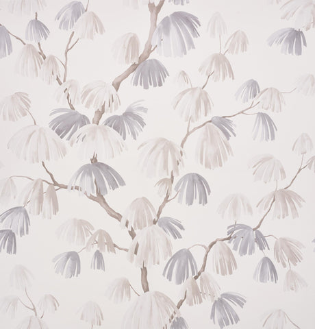 Schumacher Weeping Pine Neutral Wallpaper