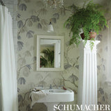 Schumacher Weeping Pine Neutral Wallpaper