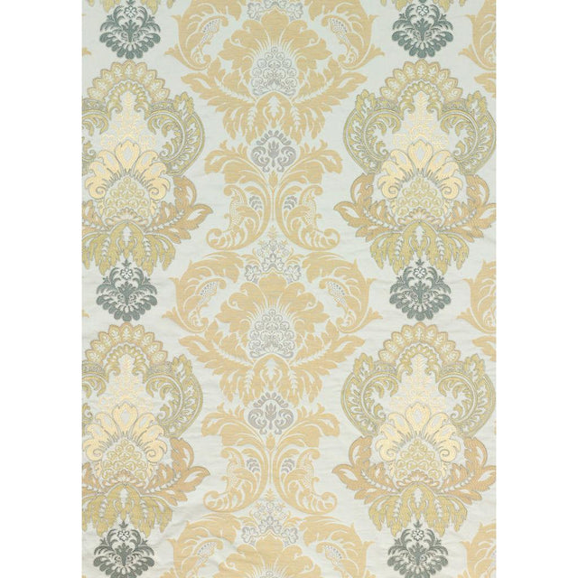G P & J Baker WATERFORD DAMASK BRONZE/NATURAL Drapery Fabric