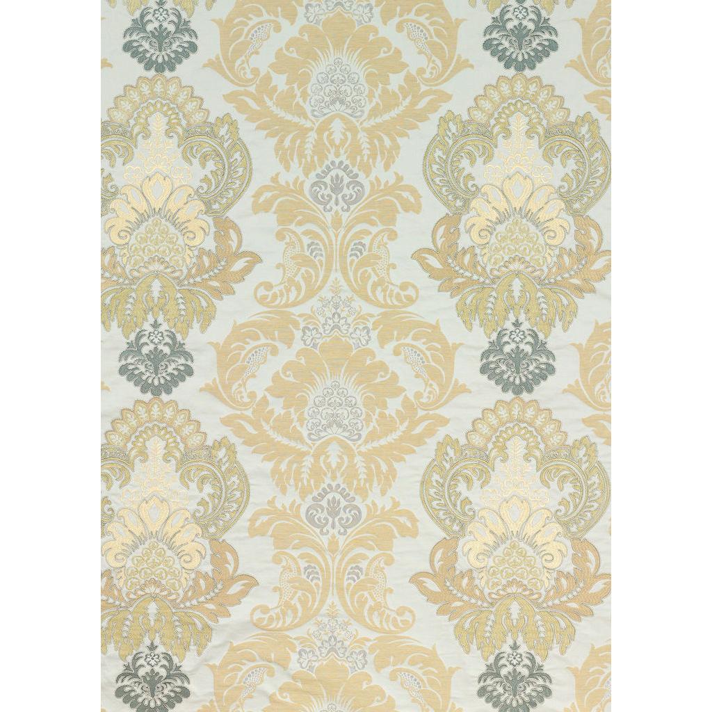 G P & J Baker WATERFORD DAMASK BRONZE/NATURAL Drapery Fabric