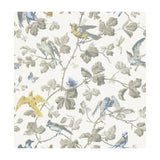 Cole & Son Winter Birds Yellow & Grey Wallpaper