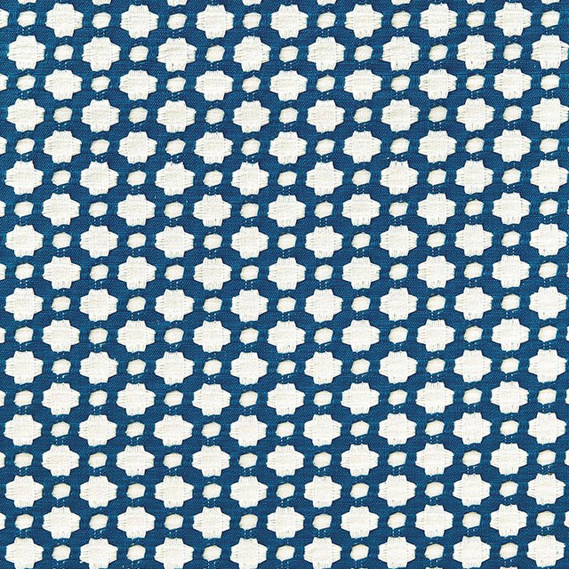 Schumacher Betwixt Indigo/Ivory Fabric