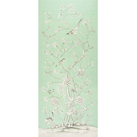 Schumacher Chinois Palais Aquamarine Fabric