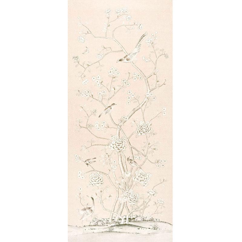 Schumacher Chinois Palais Blush Conch Fabric