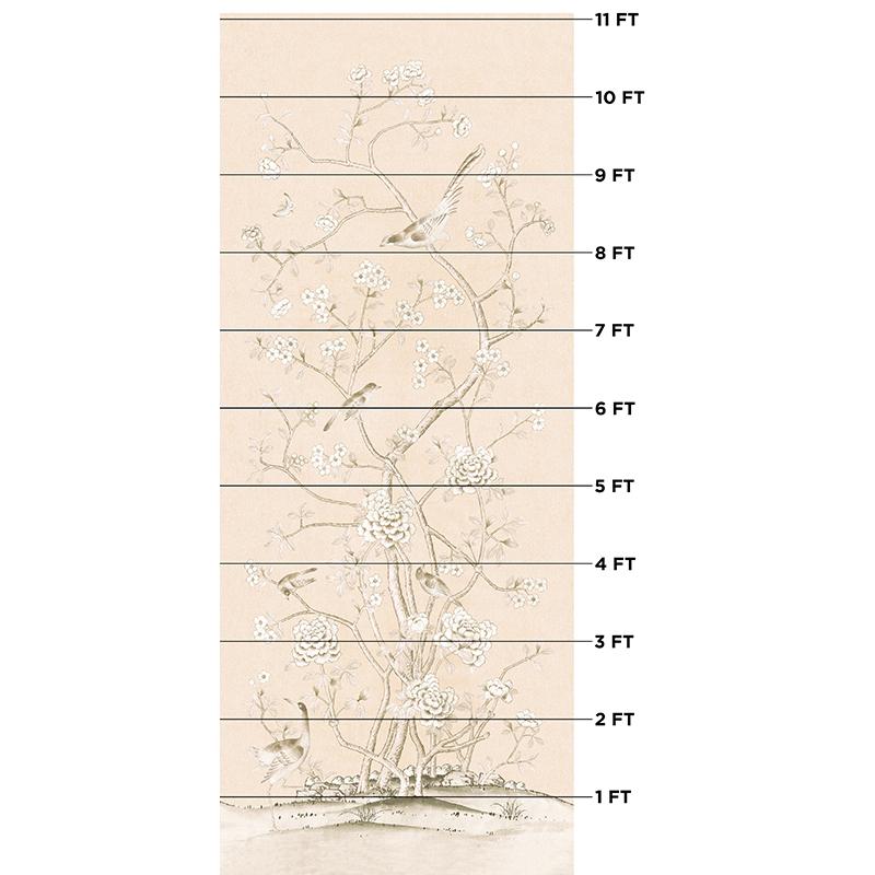 Schumacher Chinois Palais Blush Conch Fabric