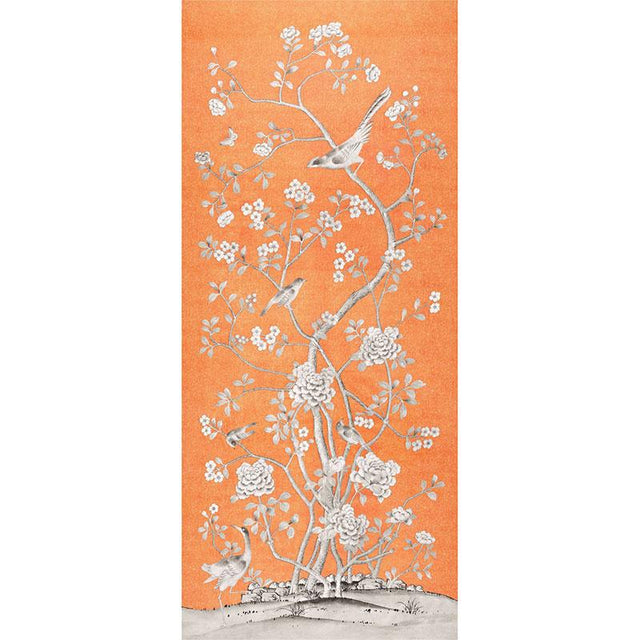 Schumacher Chinois Palais Tangerine Fabric