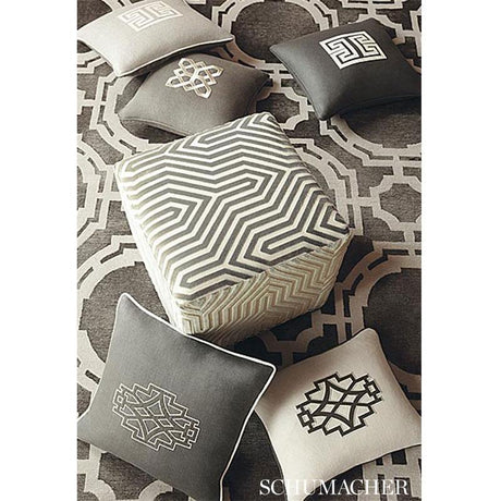 Schumacher Shanghai Appliqu Noir Trim