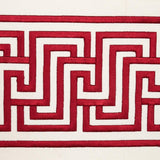 Schumacher Labyrinth Tape Ruby Trim