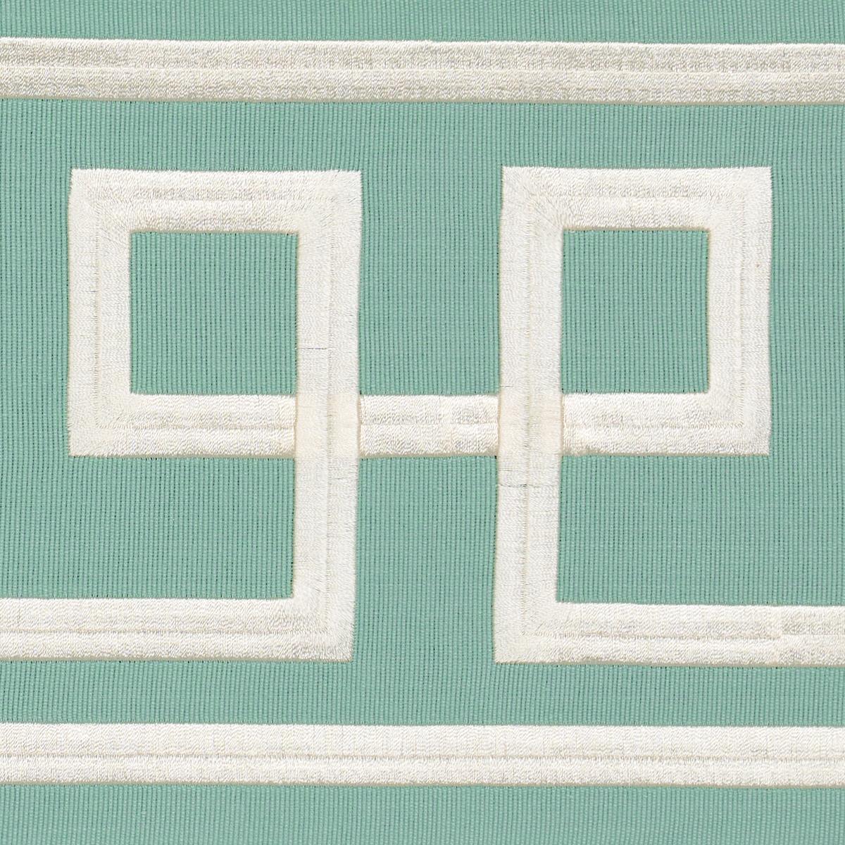 Schumacher Octavius Tape Aqua Marine Trim
