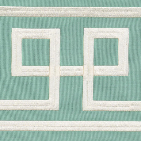 Schumacher Octavius Tape Aqua Marine Trim