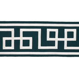 Schumacher Octavius Tape Bleu Marine Trim