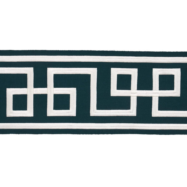 Schumacher Octavius Tape Bleu Marine Trim