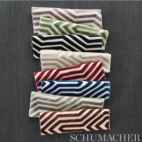 Schumacher Vanderbilt Velvet Greige Fabric