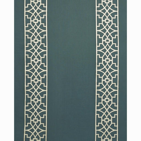 Schumacher Don'T Fret Bleu Marine Fabric