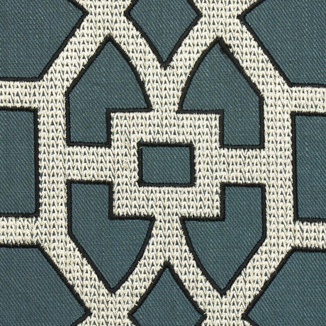 Schumacher Don'T Fret Bleu Marine Fabric