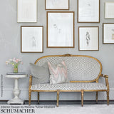 Schumacher Bargello Blush Conch Fabric