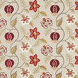 G P & J Baker ELVASTON RED/IVORY Drapery Fabric