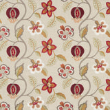 G P & J Baker ELVASTON RED/IVORY Drapery Fabric
