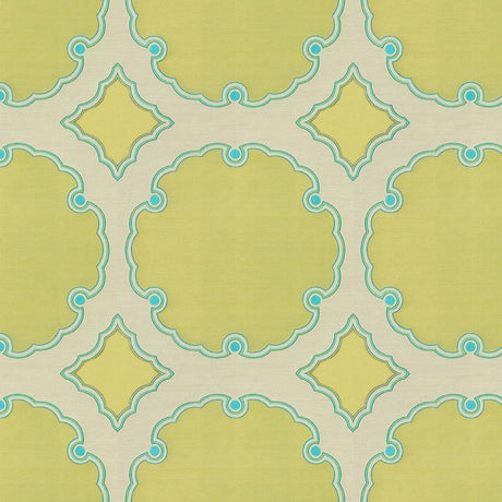 Kravet INTERPRETATION CITRON TEAL Upholstery Fabric
