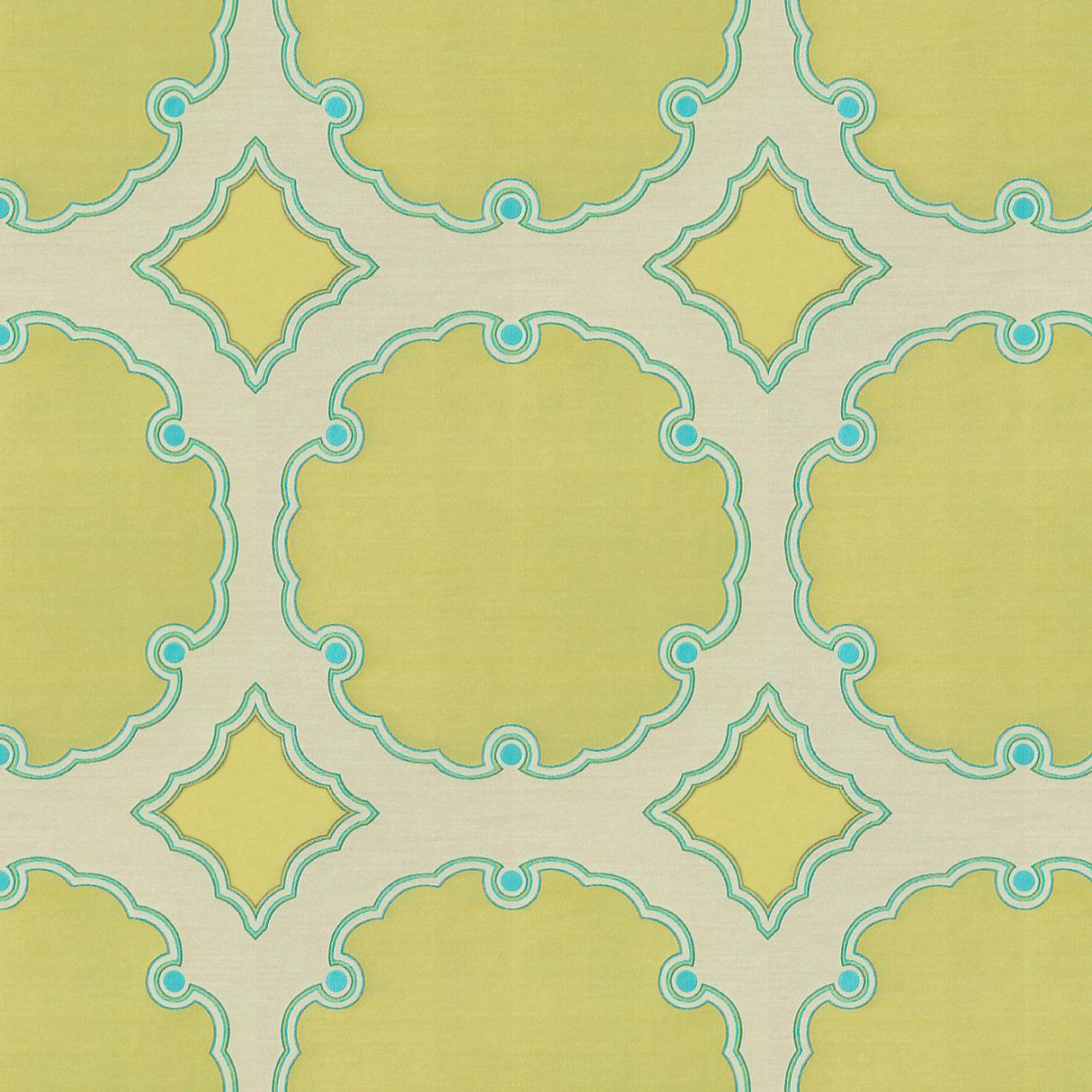 Kravet INTERPRETATION CITRON TEAL Upholstery Fabric