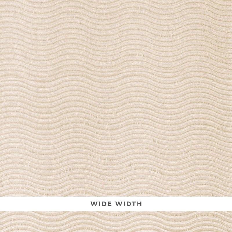 Schumacher Lavaux Sheer Putty Fabric