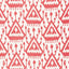 Schumacher Vientiane Ikat Coral Fabric