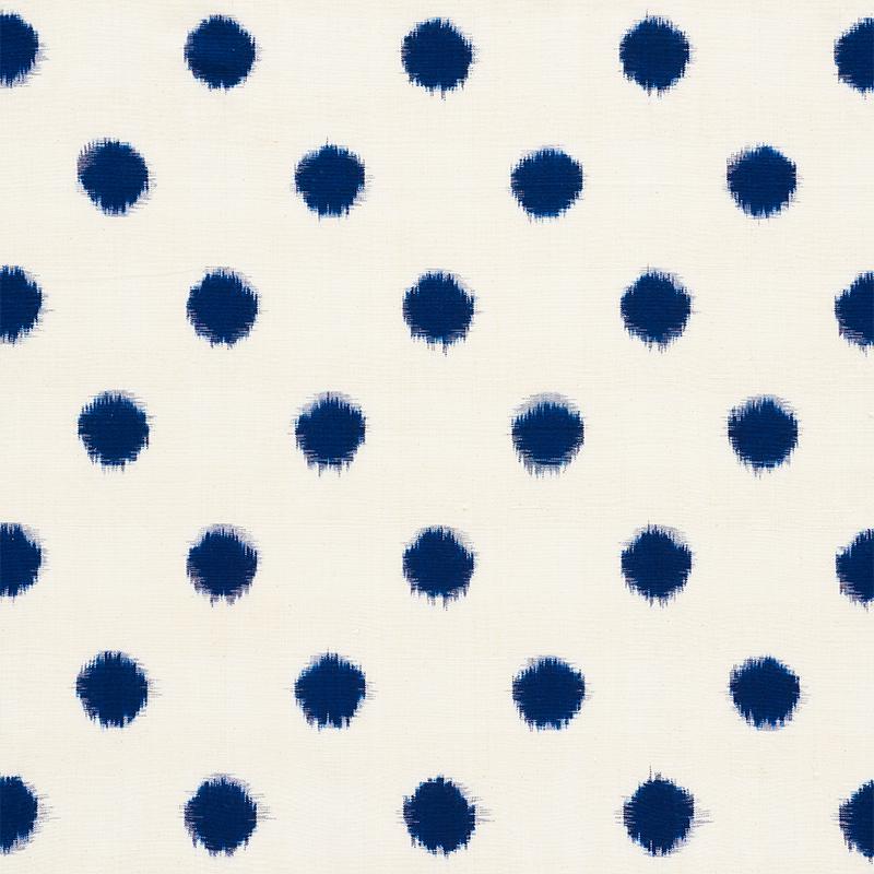 Schumacher Sakuru Ikat Indigo Fabric